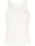 Low Classic sleeveless fleece knitted top - White