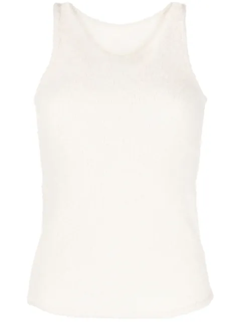 Low Classic sleeveless fleece knitted top