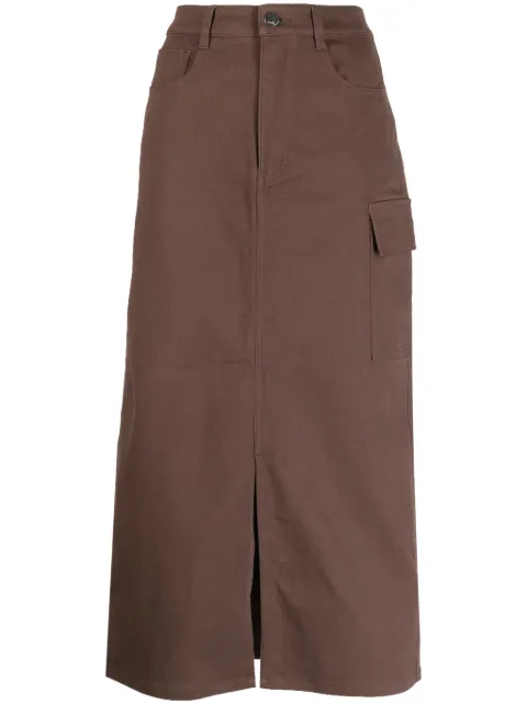 b+ab high-waisted midi skirt