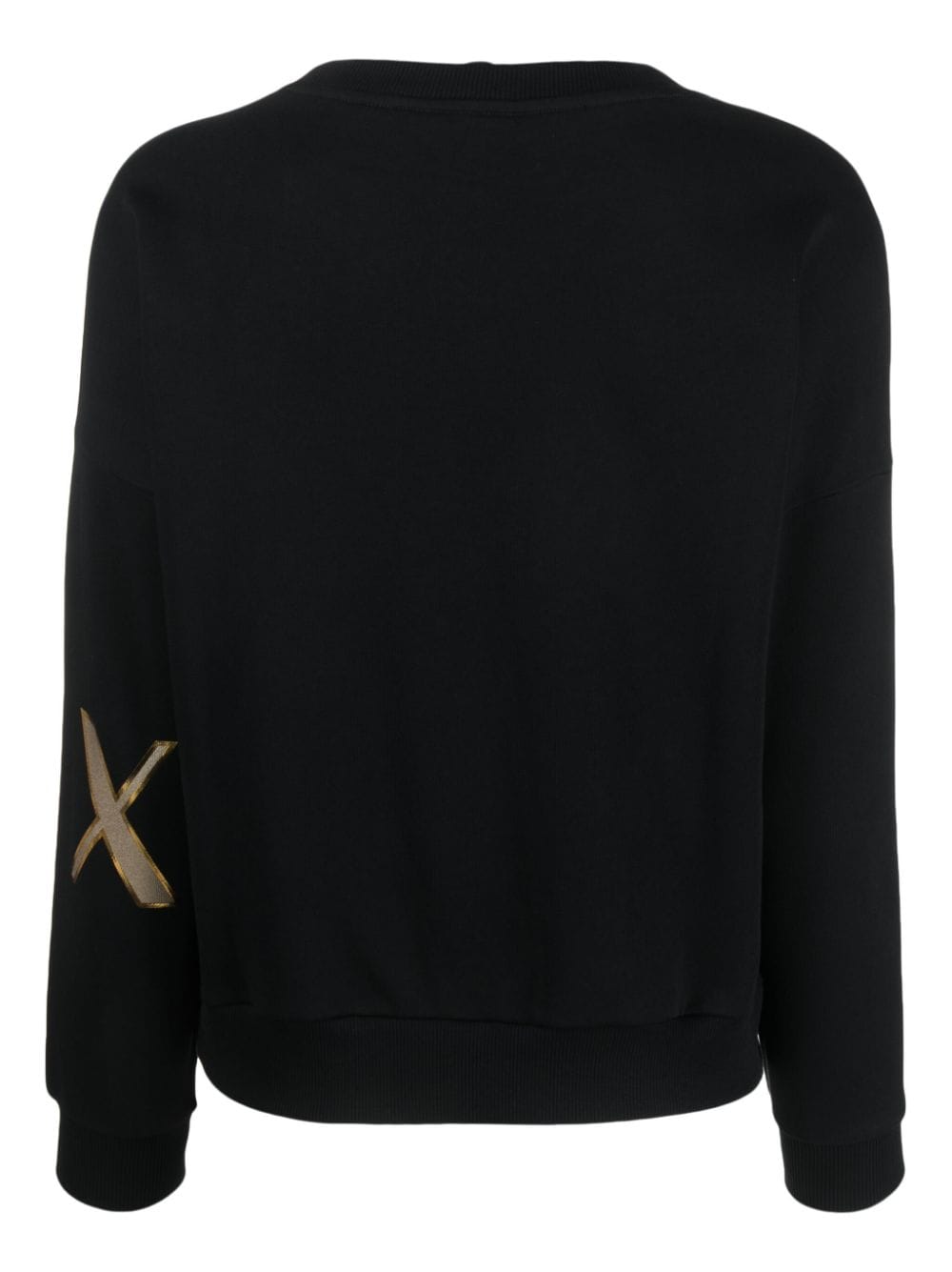 Armani Exchange logo-print cotton sweatshirt - Zwart