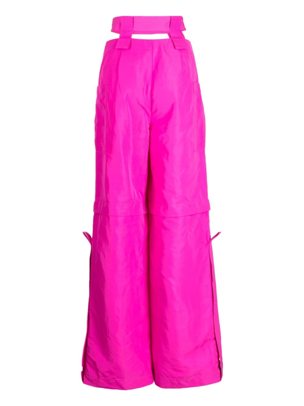Shop Acler Elliston Wide-leg Cargo Trousers In Pink
