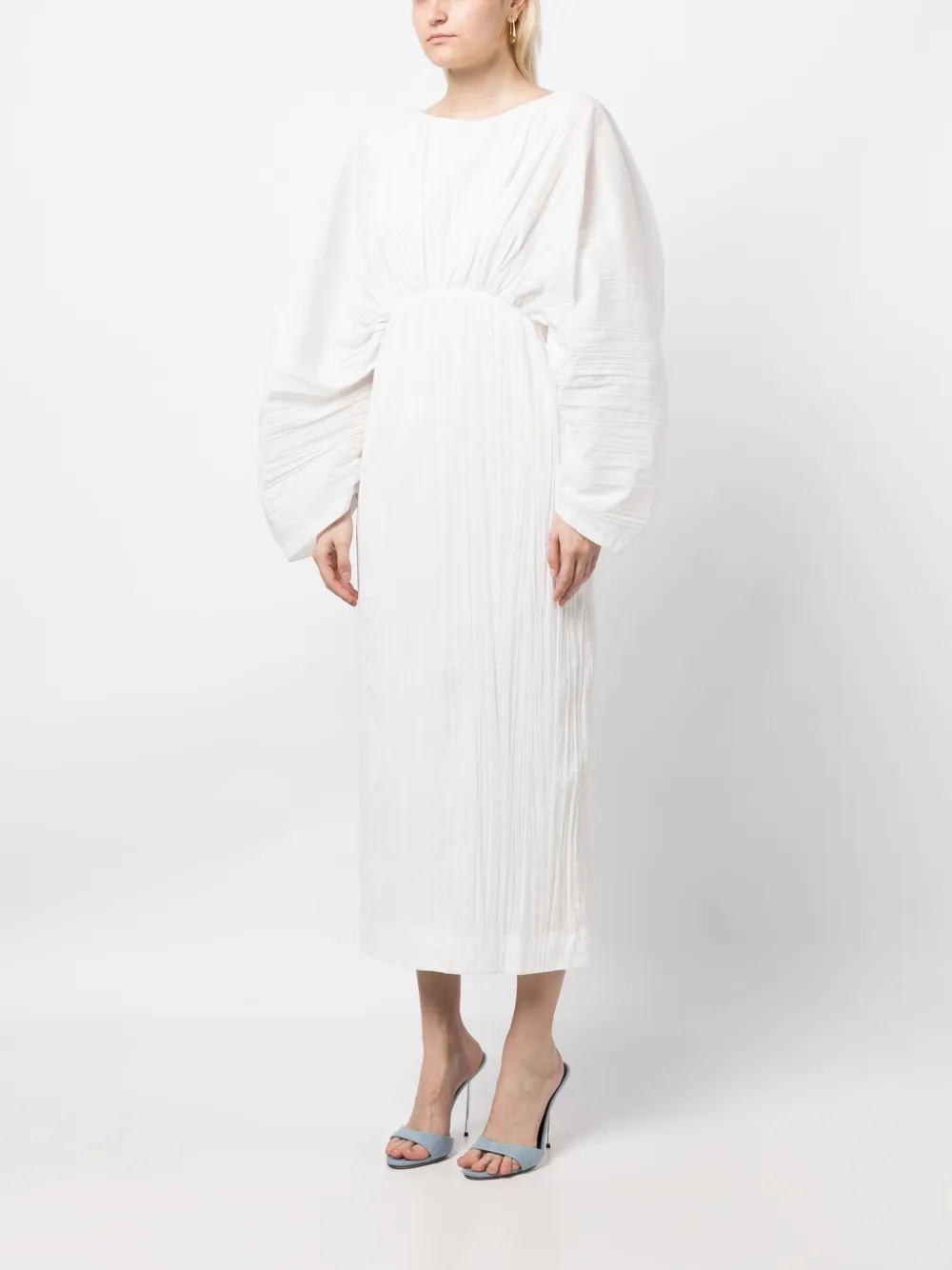 Shop Acler Greenweel Midi Dress In White