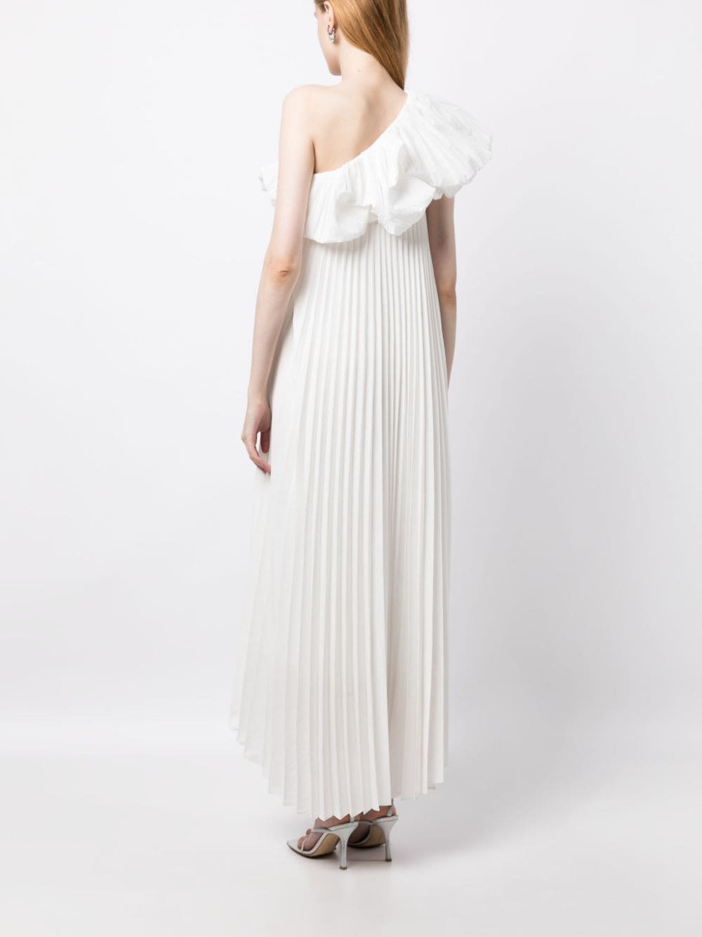 Shop Acler Varley Flared Dress In White