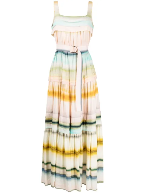 Acler Lomond stripe-pattern dress