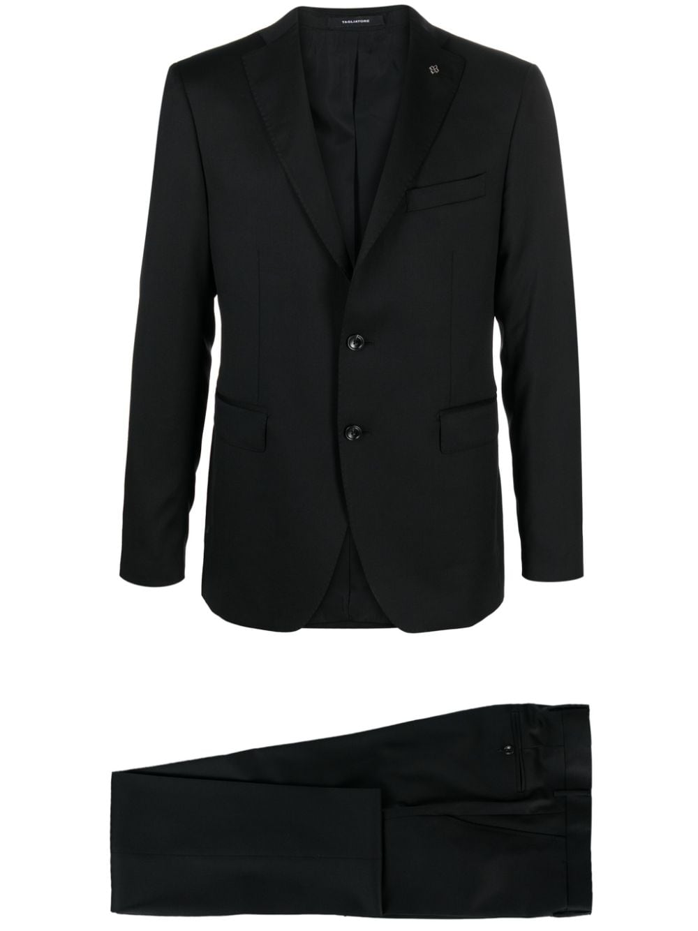 Tagliatore Two-piece Single-breasted Suit In Black