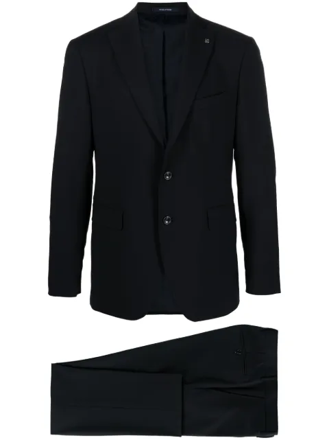 Tagliatore brooch-detail single-breasted suit