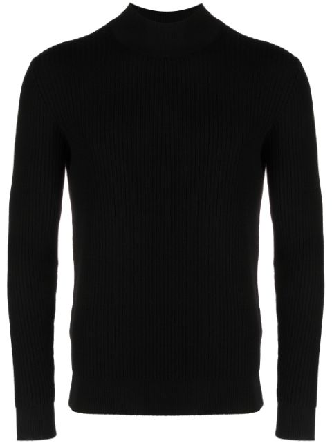 Tagliatore Gus mock-neck ribbed jumper Men