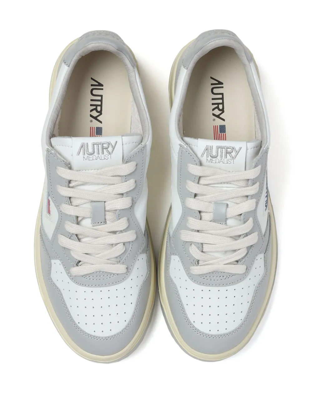 Autry Logo Low Woman Sneakers In Gray