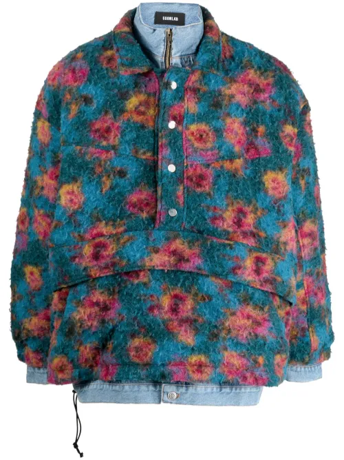 Veste bomber à fleurs - EGONlab. - Modalova