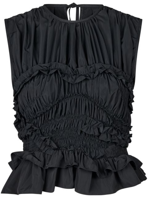 Cecilie Bahnsen Uphi ruffle-detail sleeveless top