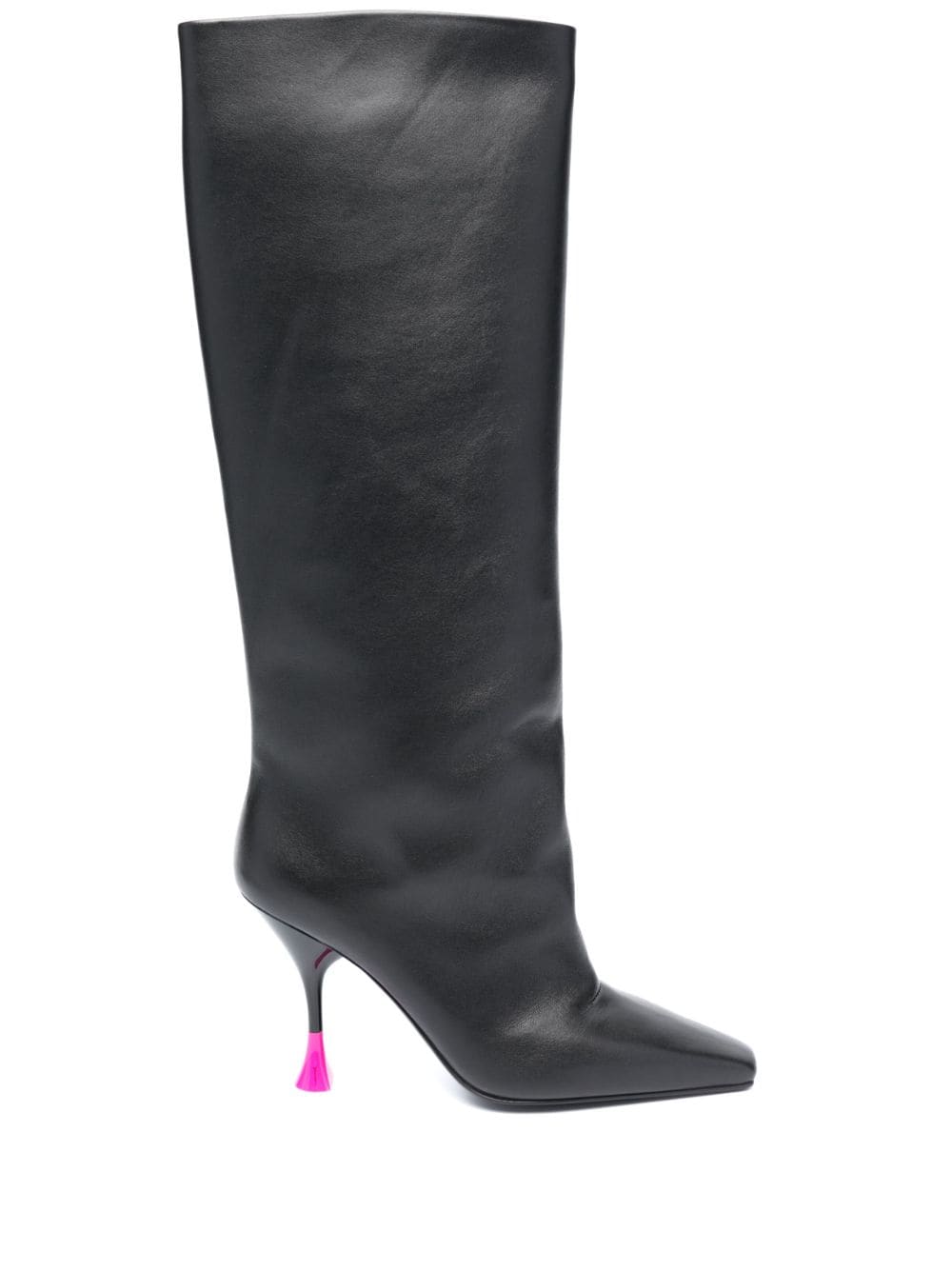 Shop 3juin Anita 100mm Leather Knee-boots In Black