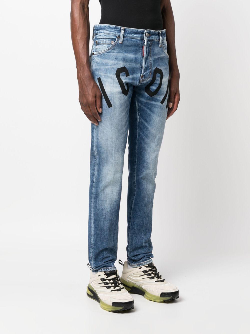 DSQUARED2 Icon-print slim-cut jeans Men