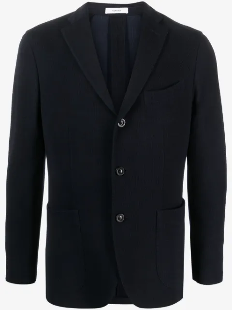 Boglioli single-breasted knitted blazer