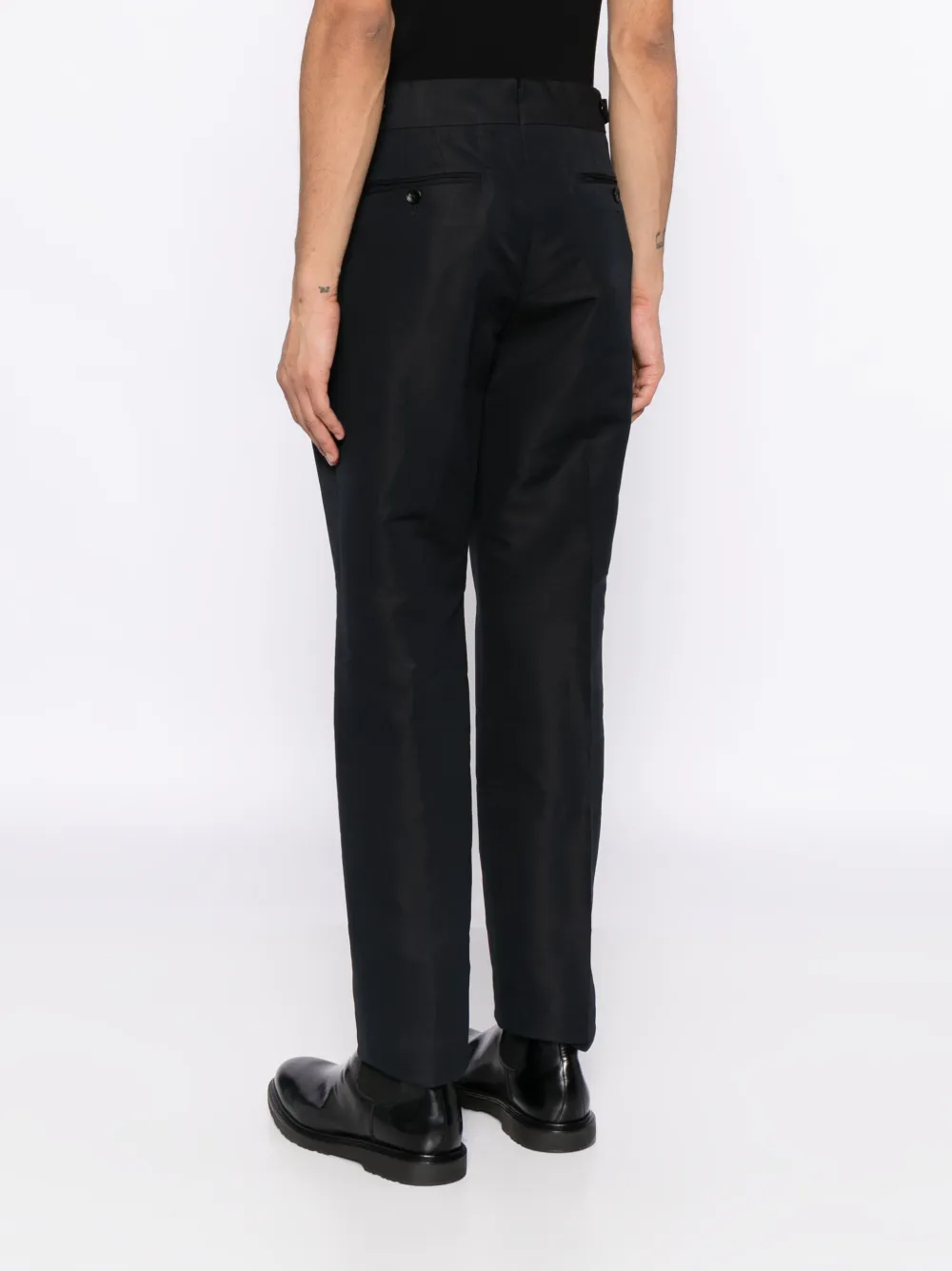 TOM FORD Atticus pantalon met ceintuur Blauw