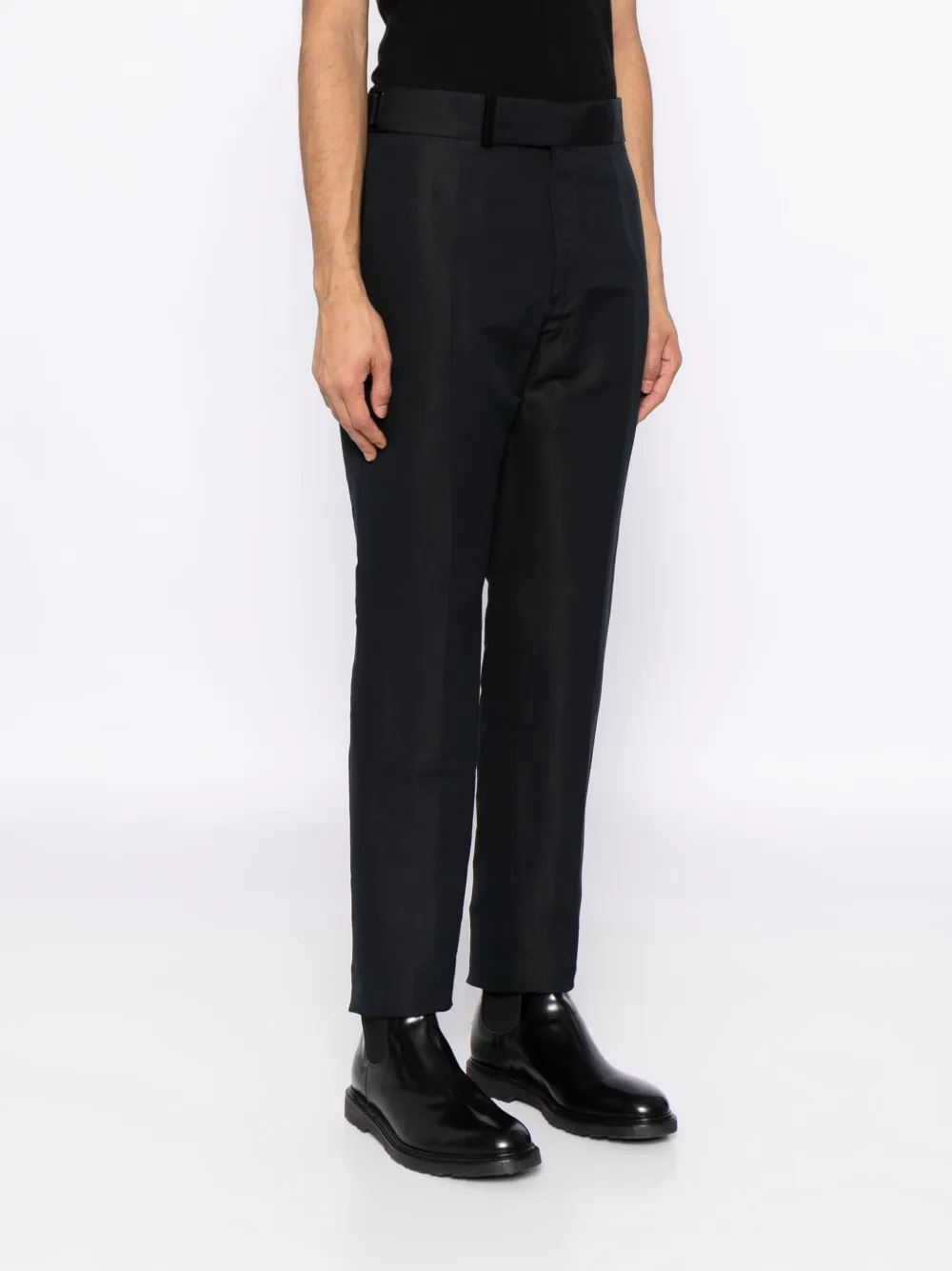 TOM FORD Atticus pantalon met ceintuur Blauw