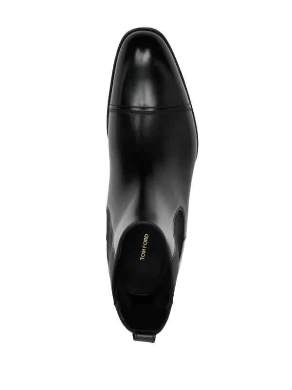 TOM FORD Leather Ankle Boots | Black | FARFETCH