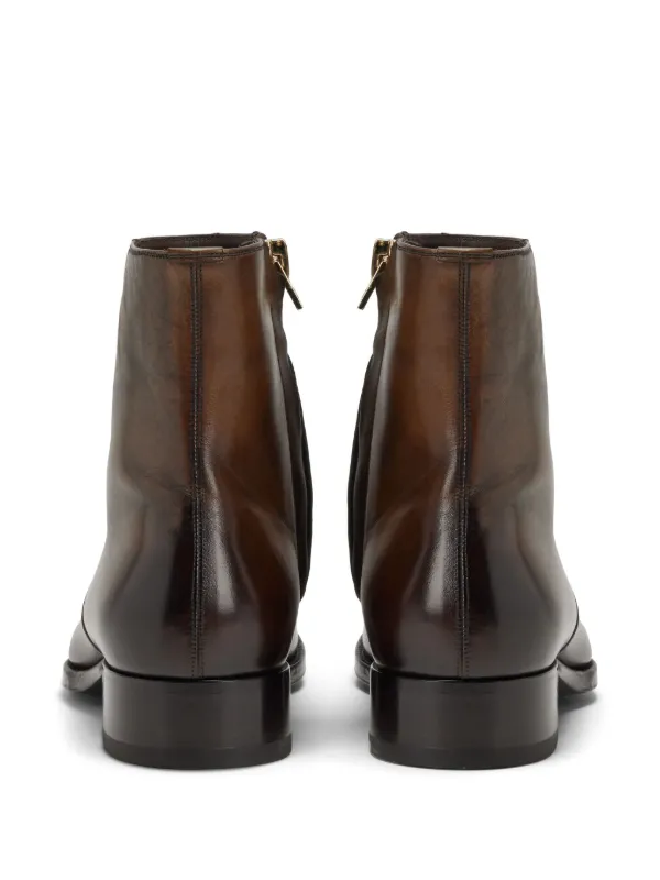 ショートブーツ・ブーティ Tom Ford Leather Ankle Boots TOM FORD Leather Ankle Boots | Brown | FARFETCH