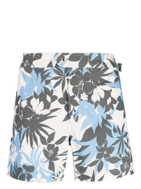 TOM FORD Tropical Flower-print swim shorts Men