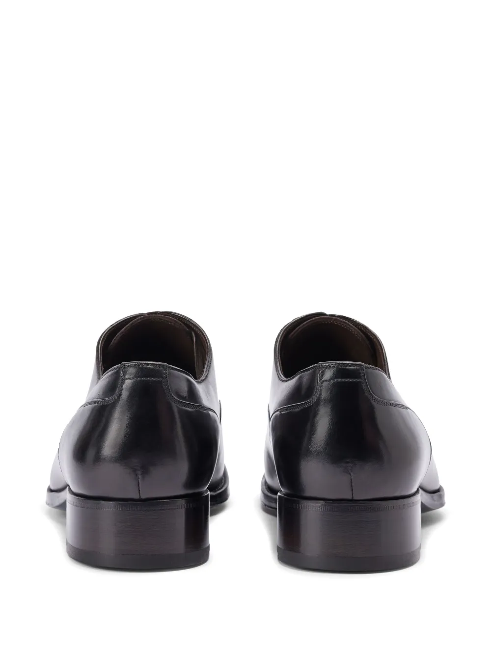 Shop Tom Ford Leather Oxford Shoes In Brown