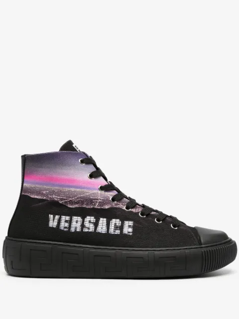 Versace Hills グレカ ハイカットスニーカー