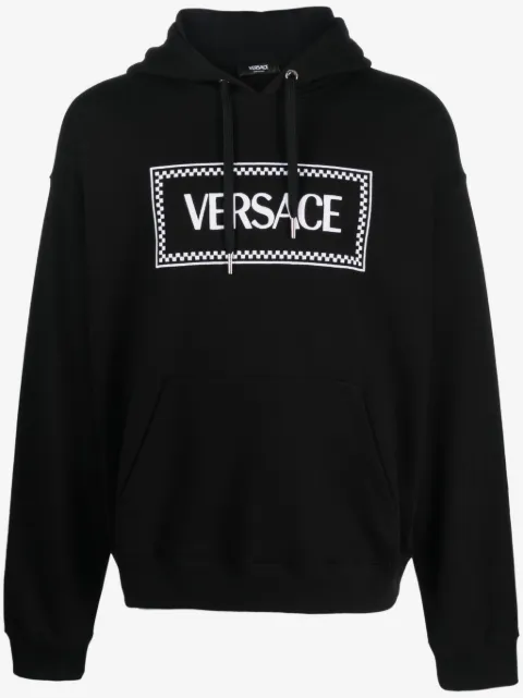 Versace 90s Vintage logo-embroidered hoodie