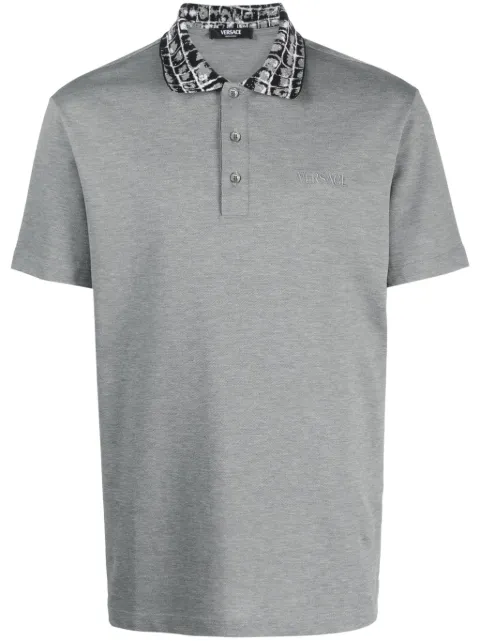 Versace Coccodrillo cotton polo shirt