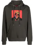 Mostly Heard Rarely Seen 8-Bit Biggie appliqué-detail hoodie - Grey