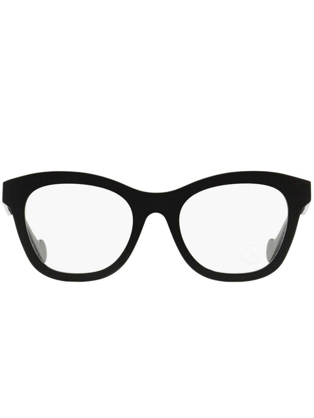 Moncler Eyewear Zonnebril met ovaal montuur Zwart