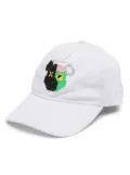 Mostly Heard Rarely Seen 8-Bit 2 Face Bear baseball cap - White