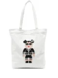Mostly Heard Rarely Seen 8-Bit Double C cotton tote bag - White