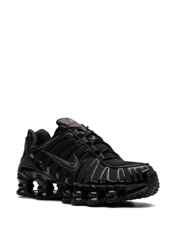 Nike Shox TL Black Max Orange Sneakers - Farfetch