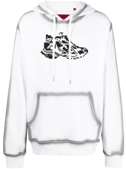 Mostly Heard Rarely Seen 8-Bit Runner graphic-print cotton hoodie
