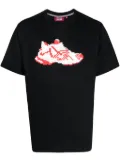 Mostly Heard Rarely Seen 8-Bit Red Runner cotton T-shirt - Black