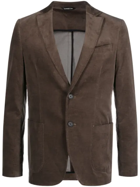 Tonello single-breasted suede blazer