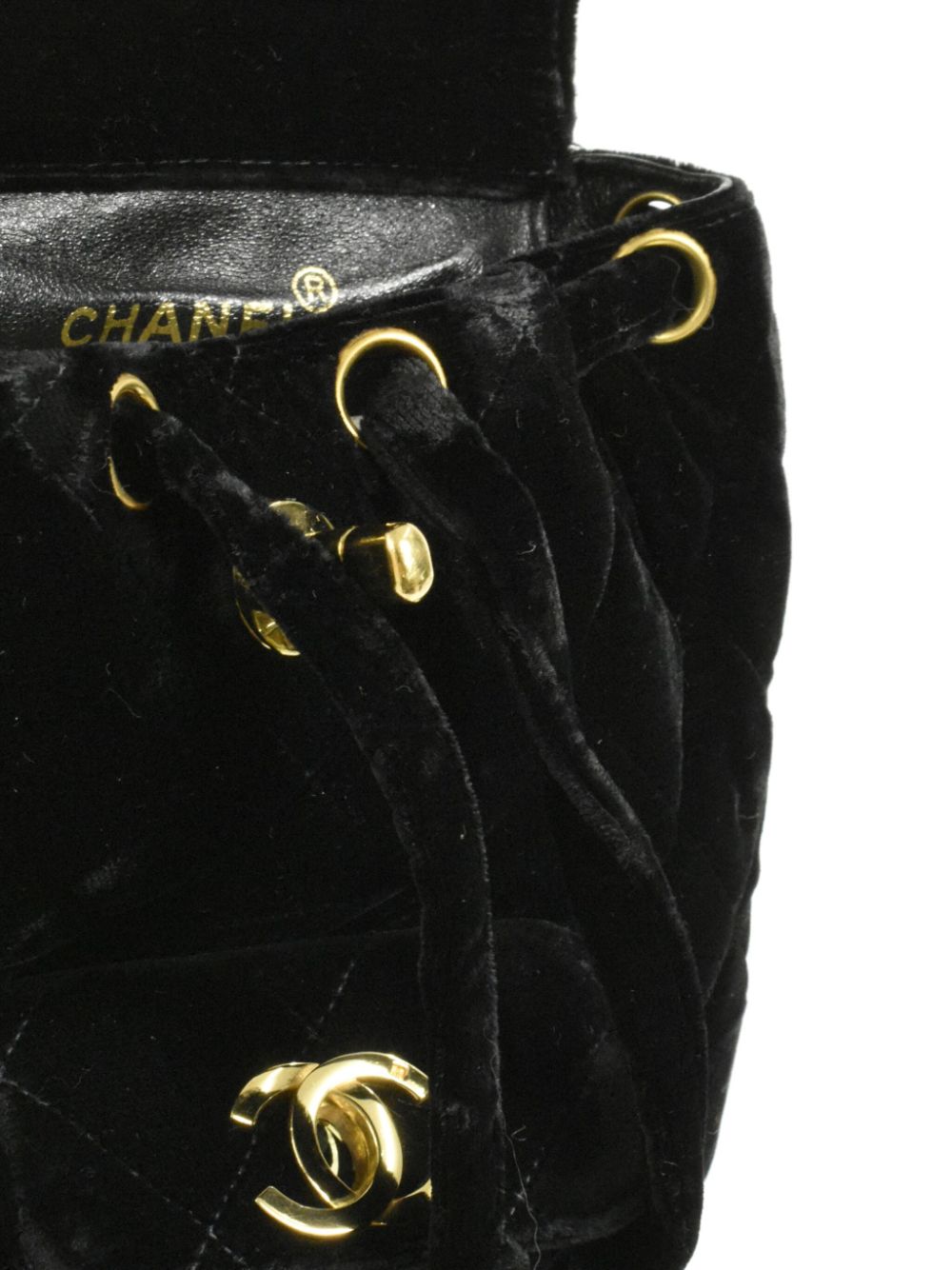 CHANEL 1994-1996 small Duma velvet backpack Women