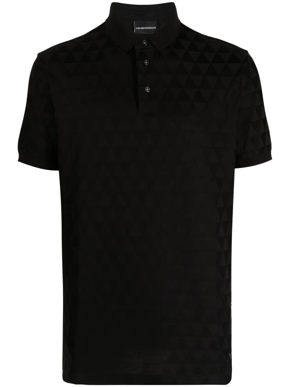 Ea7 black polo sale shirt