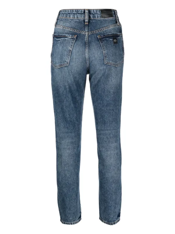 Armani Exchange ダメージ スキニージーンズ | ブルー | FARFETCH JP