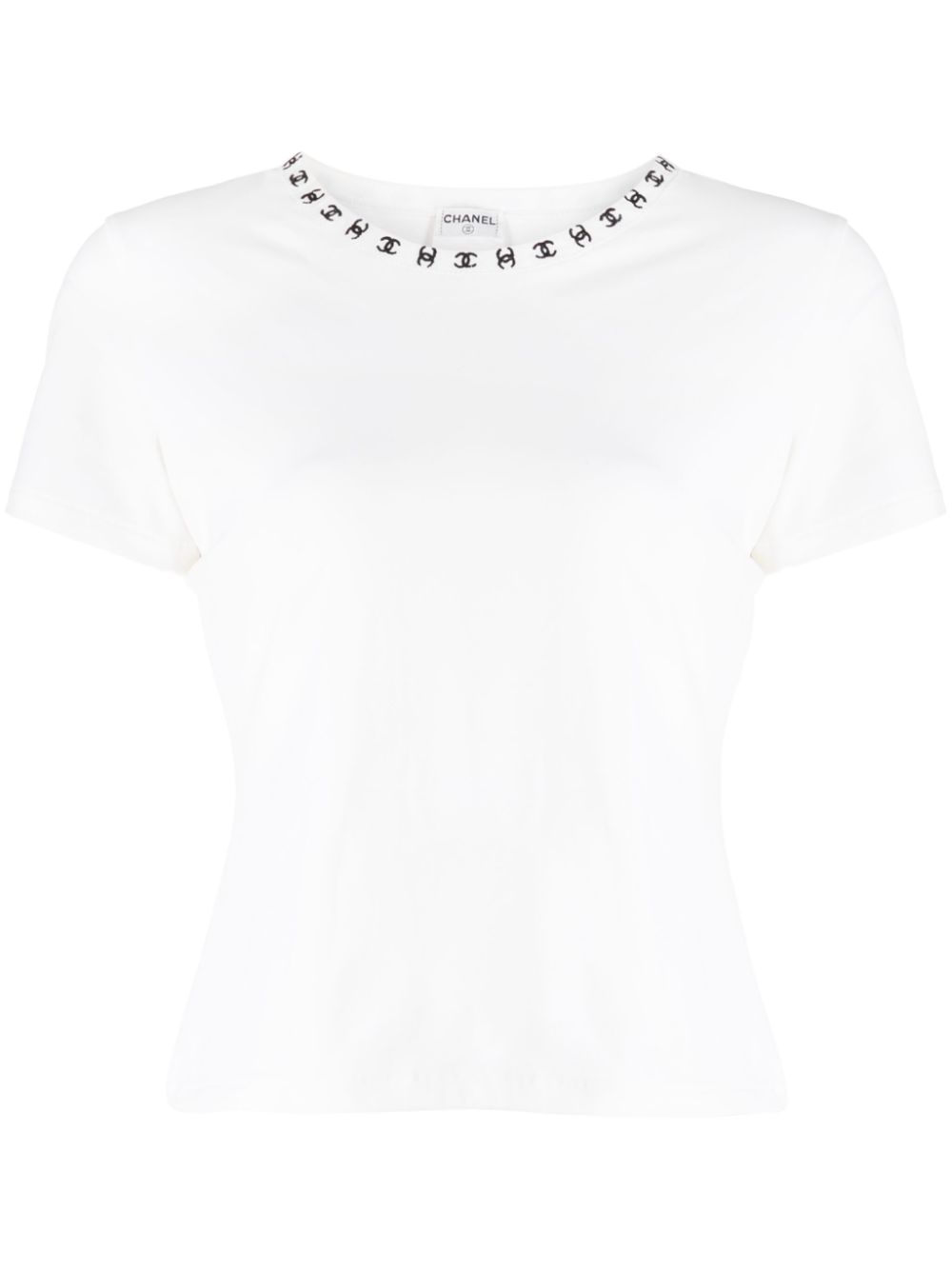 CHANEL Pre-Owned 2010s cap-sleeve silk blouse