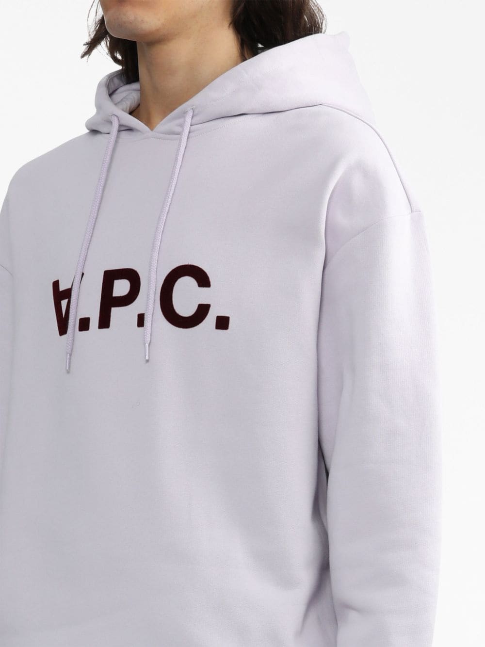 Shop Apc Milo Logo-print Drawstring Hoodie In White