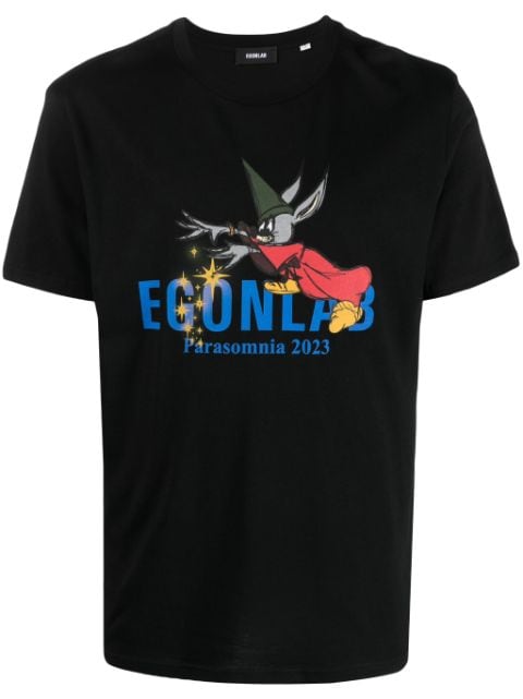 EGONlab. Fantasia graphic-print cotton T-shirt