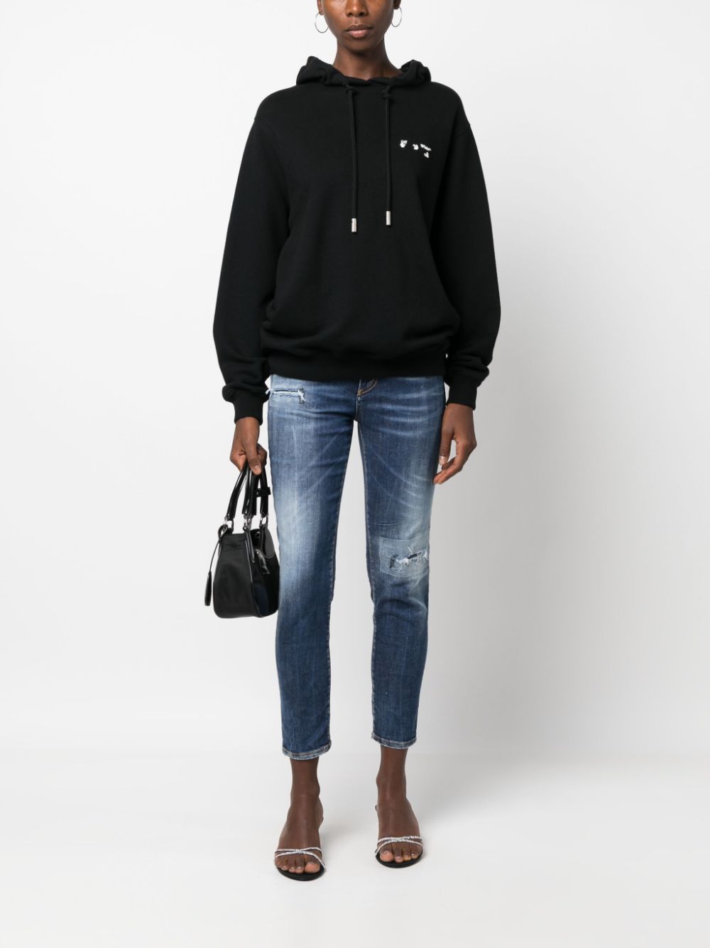 Dsquared2 Jeans met gerafeld effect - Blauw