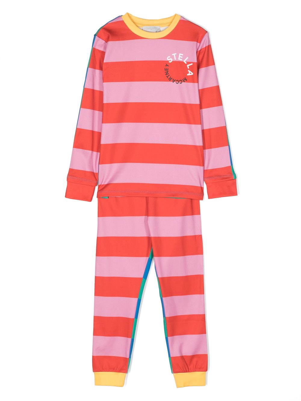 Stella McCartney Kids striped tracksuit set - Pink