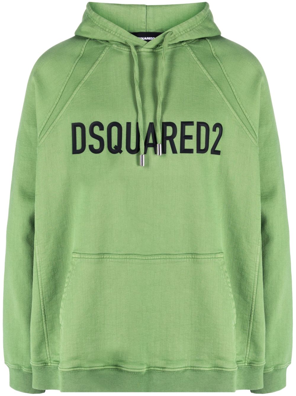 Affordable DSQUARED2 logo-debossed print hoodie Men