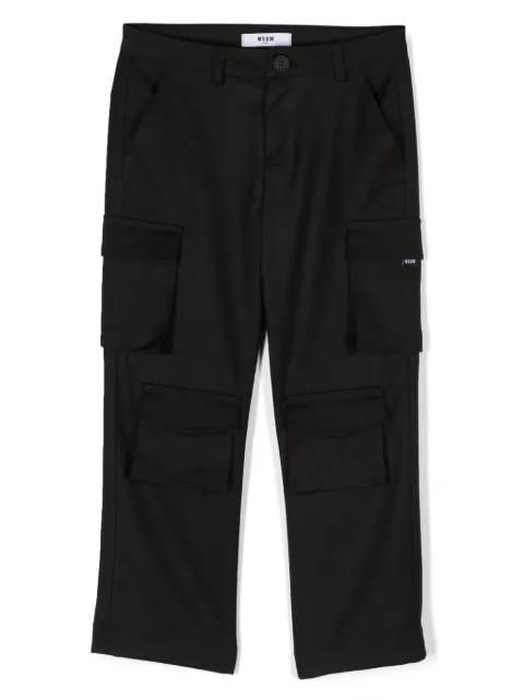 MSGM Kids pantalon droit à poches multiples
