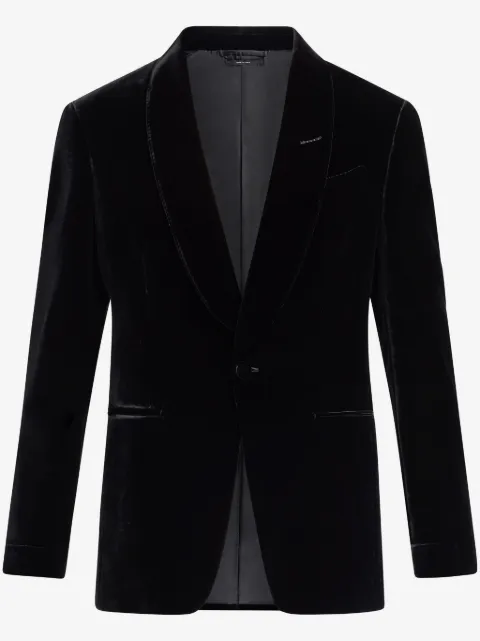 TOM FORD single-breasted velvet blazer