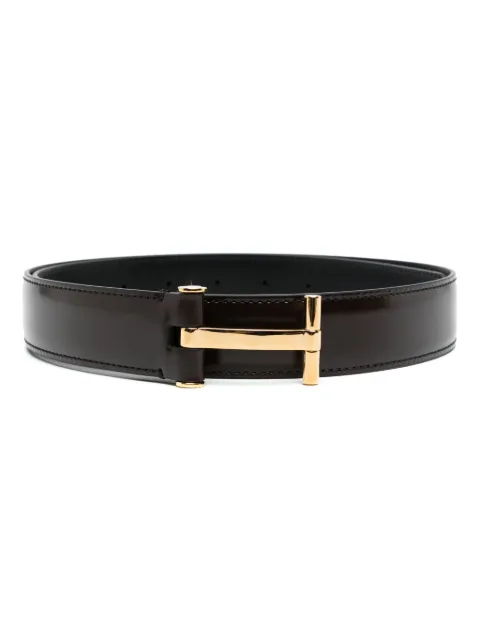 TOM FORD T-buckle leather belt 