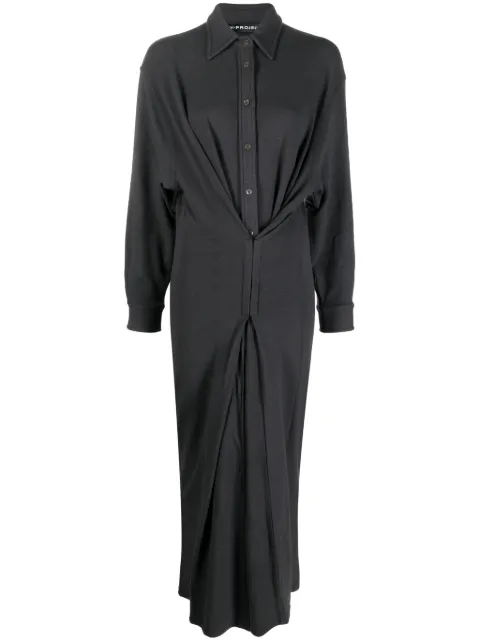 Y/Project vestido camisero con corchete
