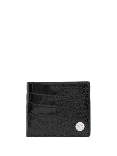 Versace Medusa Biggie crocodile-embossed wallet