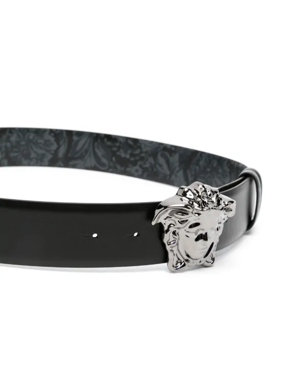 Versace Medusa Head Leather Belt - Farfetch