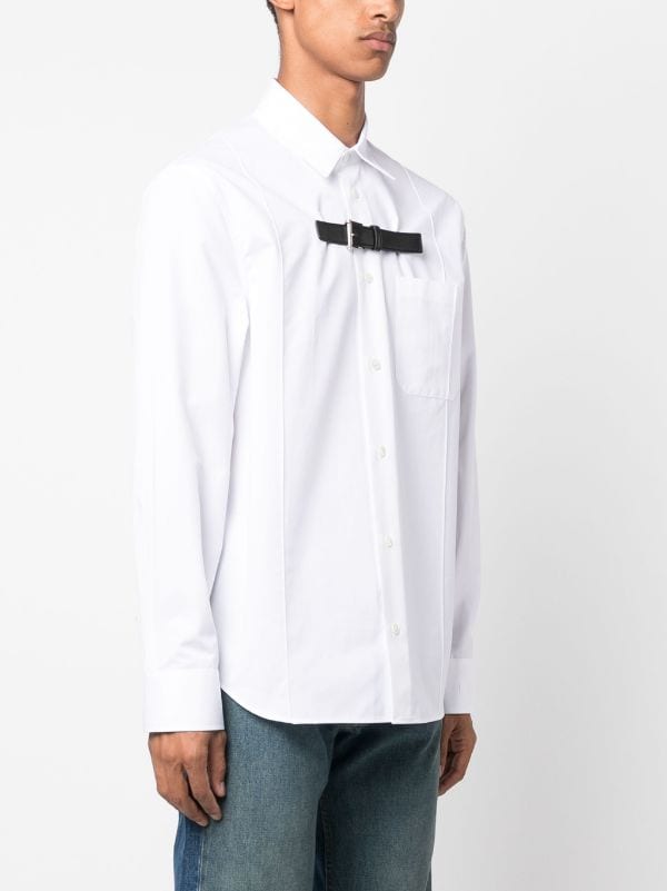 Versace buckle-detail Cotton Shirt - Farfetch